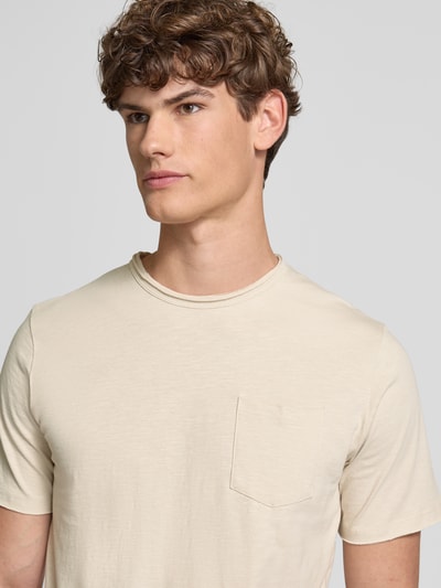 Jack & Jones T-shirt met borstzak, model 'JAKE' Offwhite - 3