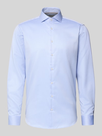 Jake*s Regular fit zakelijk overhemd met haaikraag Bleu - 2