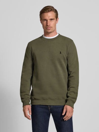 Armedangels Regular Fit Sweatshirt aus reiner Baumwolle Modell 'BAARO FLEECE' Dunkelgruen 4