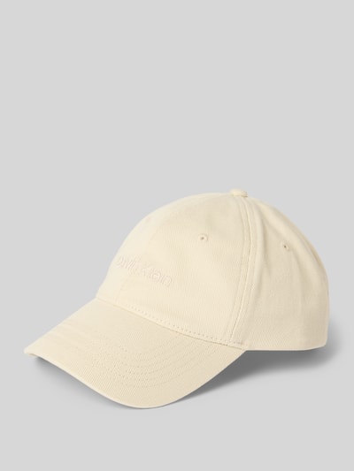 CK Calvin Klein Basecap mit Label-Stitching Beige 1
