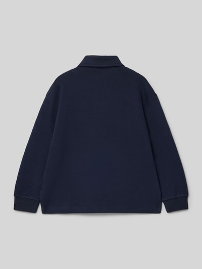 Mango Sweatshirt mit Polokragen Marine 3