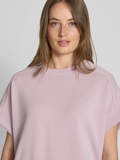 BOSS Orange Loose Fit T-Shirt mit Label Stitching Modell 'ENARI' Rosa 3