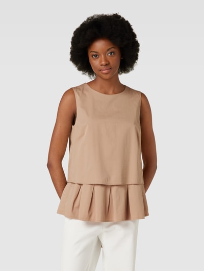 Marc Cain Blousetop met uitlopend rokdeel Beige - 4