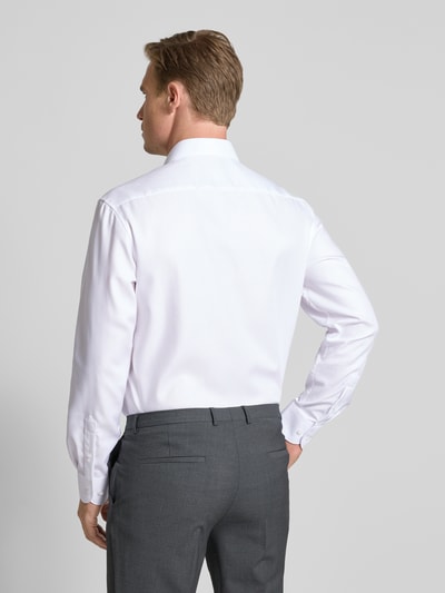 ETERNA Modern Fit Businesshemd mit Knopfleiste Weiss 5