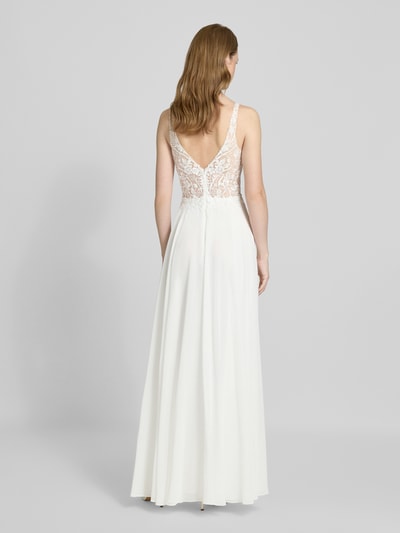 Mascara Brautkleid mit Spitzenbesatz Ecru 5