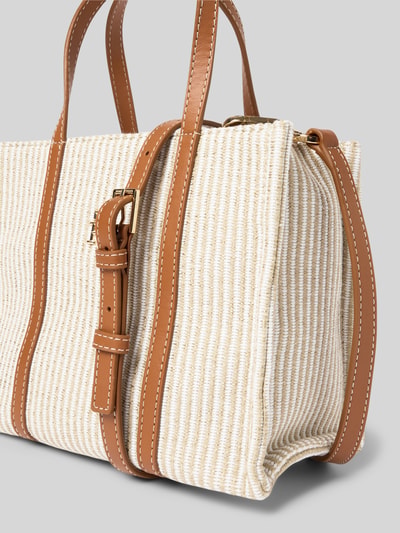 Tommy Hilfiger Crossbody-Strand-Tasche aus Baumwollmix Beige 3