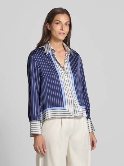 Mango Regular Fit Hemdbluse mit Manschetten Modell 'SHIRTY' Blau 4