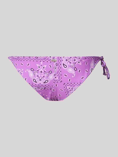 Banana Moon Bikinislip met vetersluiting opzij, model 'LINA' Paars - 3