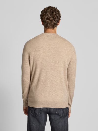 Christian Berg Men Strickpullover aus Wolle-Kaschmir-Mix Beige Melange 5