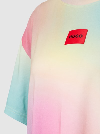 HUGO CLASSIFICATION T-shirt o kroju oversized z cieniowaniem model ‘STARMY’ Pastelowy żółty melanż 2