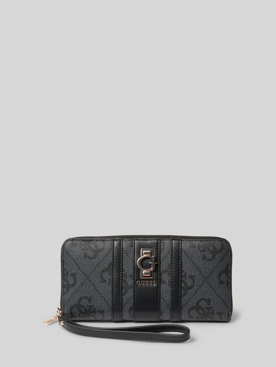 Guess Portemonnee met labelapplicatie, model 'ERENA' Antraciet - 1