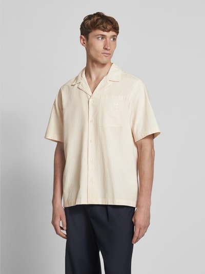 adidas Originals Relaxed fit vrijetijdsoverhemd met 1/2-mouwen Offwhite - 4