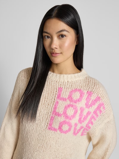 ZABAIONE Relaxed fit pullover met viscose, model 'Dela' Offwhite - 3