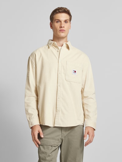 Tommy Jeans Relaxed fit vrijetijdsoverhemd met kentkraag en borstzak Beige - 4