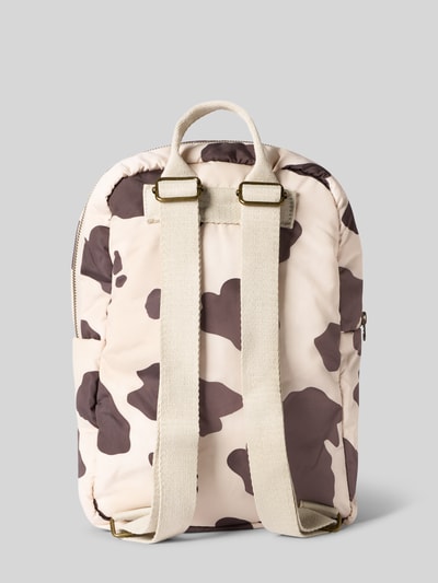STUDIO NOOS Rucksack mit Allover-Animal-Print Modell 'Holy Cow' Dunkelbraun 4