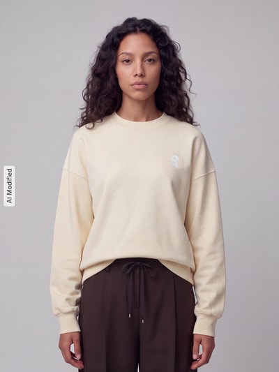 ARMEDANGELS Oversized Sweatshirt aus reiner Baumwolle Modell 'ALIZAA' Hellgelb 4