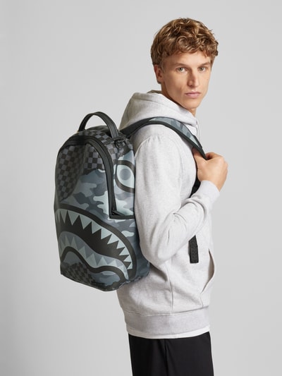 Sprayground Rucksack mit Motiv-Print Modell 'SPLIT UP' Anthrazit 1