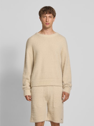 Pegador Gebreide pullover met labelpatch, model 'Watson' Offwhite - 4