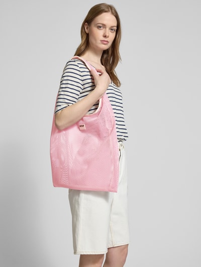 WOUF Handtas met ajourpatroon, model 'Blush' Rosé - 1