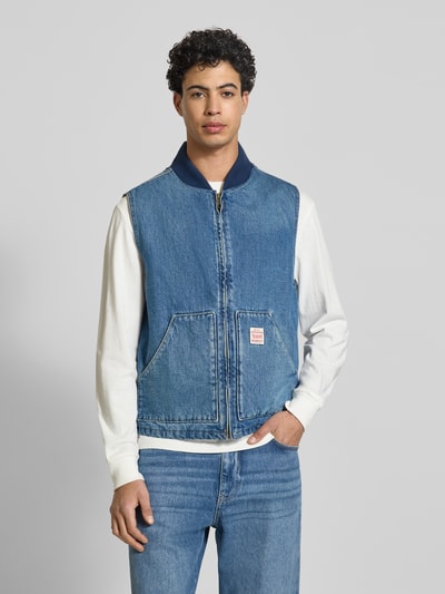 Levi's® Regular Fit Weste in Denim-Optik Modell 'Sansome' Jeansblau 4