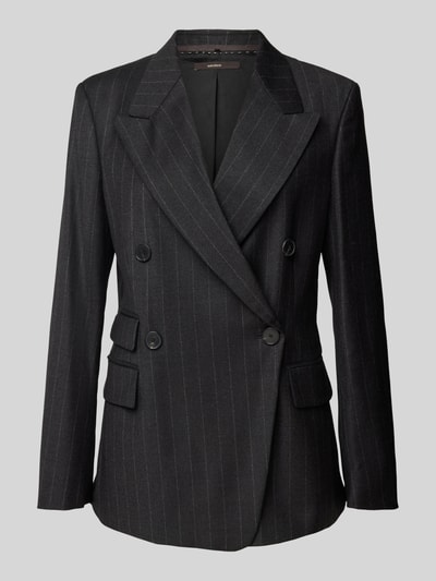 Windsor Regular fit blazer van scheerwolmix met reverskraag Antraciet - 2