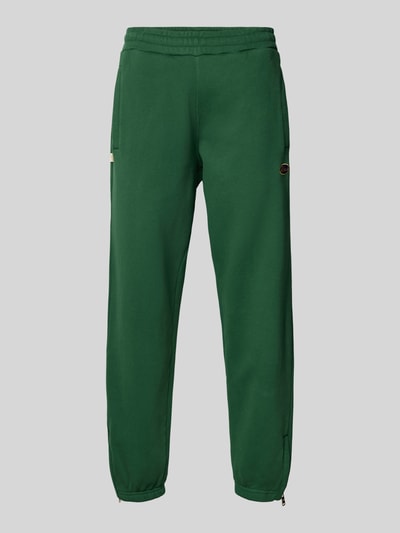 BLKVIS Sweatpants met labeldetails, model 'SCRIPT' Flessengroen - 1