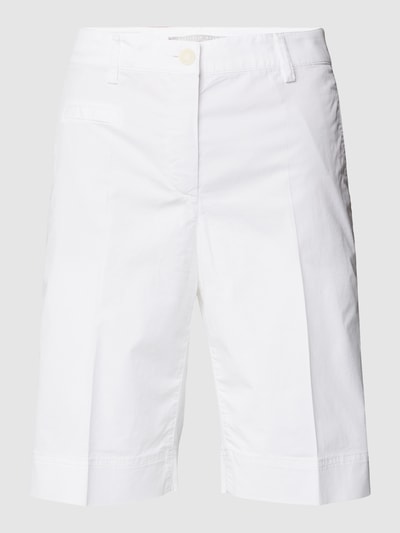 Raffaello Rossi Korte chino met persplooien, model 'Marilyn' Wit - 2