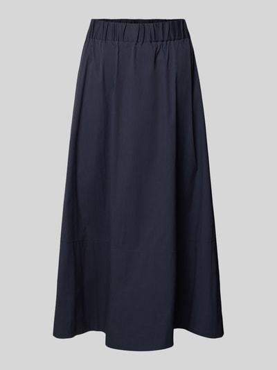 ROBE LÉGÈRE Midirock mit gelegten Falten Marine 2