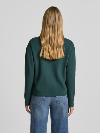 s.Oliver RED LABEL Regular fit pullover van katoenmix Donkergroen - 5