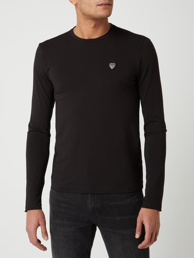 EA7 Emporio Armani Shirt met lange mouwen en logodetail  Zwart - 4