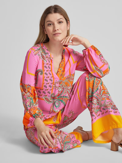 Emily Van den Bergh Bluse mit Paisley-Muster Pink 3