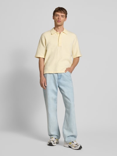 Jack & Jones Regular Fit Poloshirt mit Knopfleiste Modell 'ACAPULCO' Beige 1