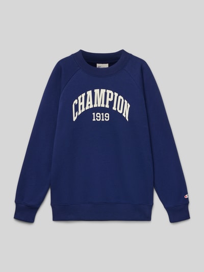 CHAMPION Sweatshirt met labelprint, model 'COLLEGE' Blauw - 1