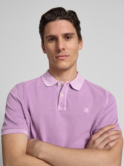 Marc O'Polo Koszulka polo o kroju Regular Fit z czystej bawełny Jasnofioletowy 3