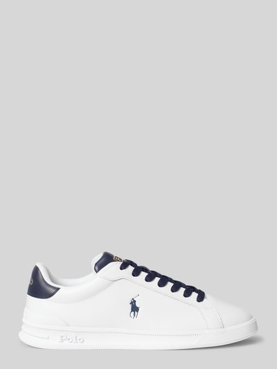 Polo Ralph Lauren Sneakersy z naturalnej skóry z wyhaftowanym logo Biały 2
