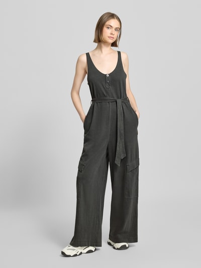 G-Star Raw Jumpsuit mit Bindegürtel Anthrazit 4
