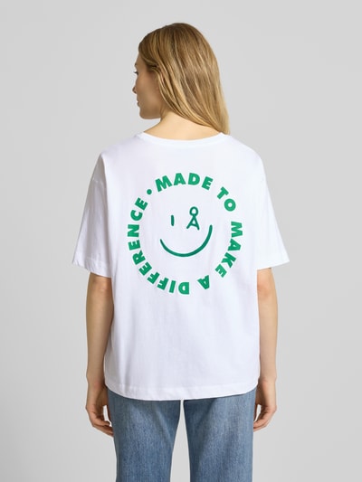 Armedangels Oversized T-Shirt aus reiner Baumwolle Modell 'GIANNAA DIFFERENCE' Weiss 5