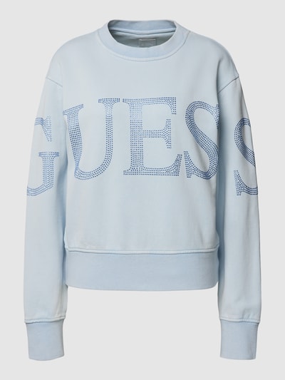 Guess Bluza z aplikacją z logo model ‘VINTAGE’ Jasnoniebieski 2