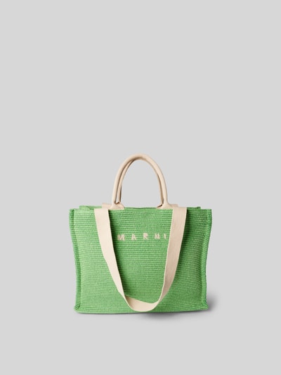 Marni Strandtasche von Label-Stitching Oliv 2