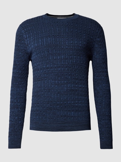 s.Oliver RED LABEL Gebreide pullover met structuurmotief Donkerblauw - 2