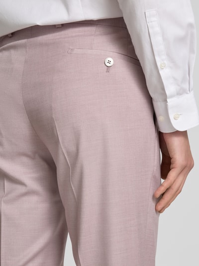 HECHTER PARIS Regular Fit Anzughose mit Paspeltaschen Modell 'X-Tension' Dunkelrot 3