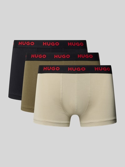 Produktfoto, Trunk aus Baumwoll-Mix im 3er-Pack von HUGO für Herren, verschiedene Farben, glatte Textur, Multipack:3er-Pack