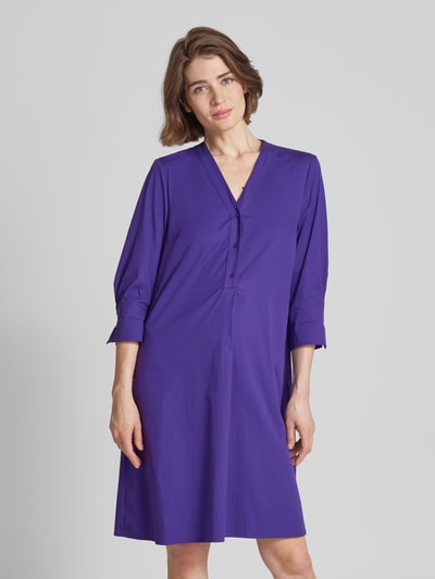 ROBE LÉGÈRE Knielanges Kleid mit Serafino-Ausschnitt Lila 4