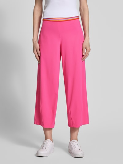 Raffaello Rossi Regular fit culotte met vaste persplooien, model 'SALLY' Felroze - 4