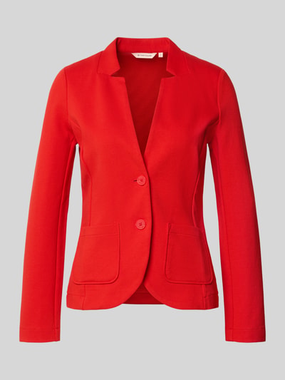Tom Tailor Slim Fit Kurzblazer aus Baumwoll-Mix Rot 1