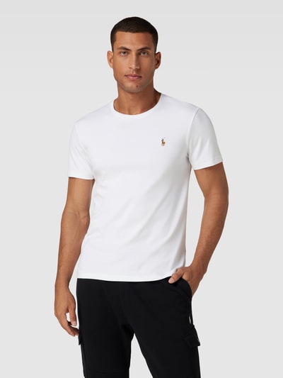 Polo Ralph Lauren T-shirt ze wzorem w paski model ‘PIMA’ Biały 4