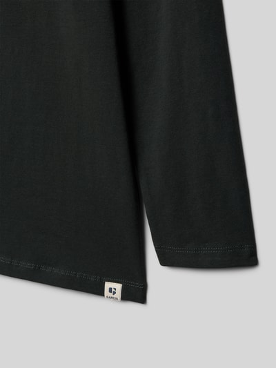 Garcia Shirt met lange mouwen en labeldetail Zwart - 2