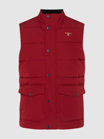 Barbour Steppweste mit Stehkragen Rot 1