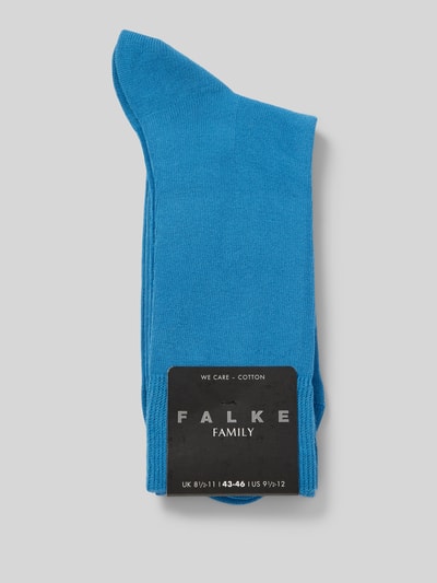 Falke Socken mit Label-Detail Modell 'Family' Hellblau 3