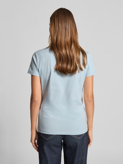 BOSS Orange Regular fit T-shirt van puur katoen, model 'ESOGO' Lichtblauw - 5